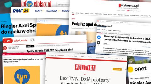 Media w obronie stacji TVN 