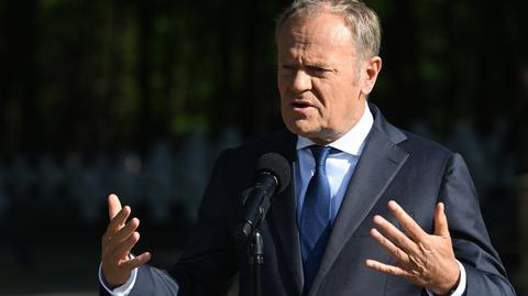 Tusk: polski żołnierz nie może zastanawiać się, czy zestrzelić drona