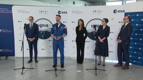 Sławosz dziękuje wszystkim za możliwość lotu na ISS