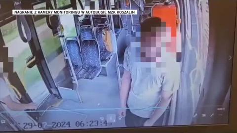 19-latek próbował otworzyć zamknięte drzwi autobusu