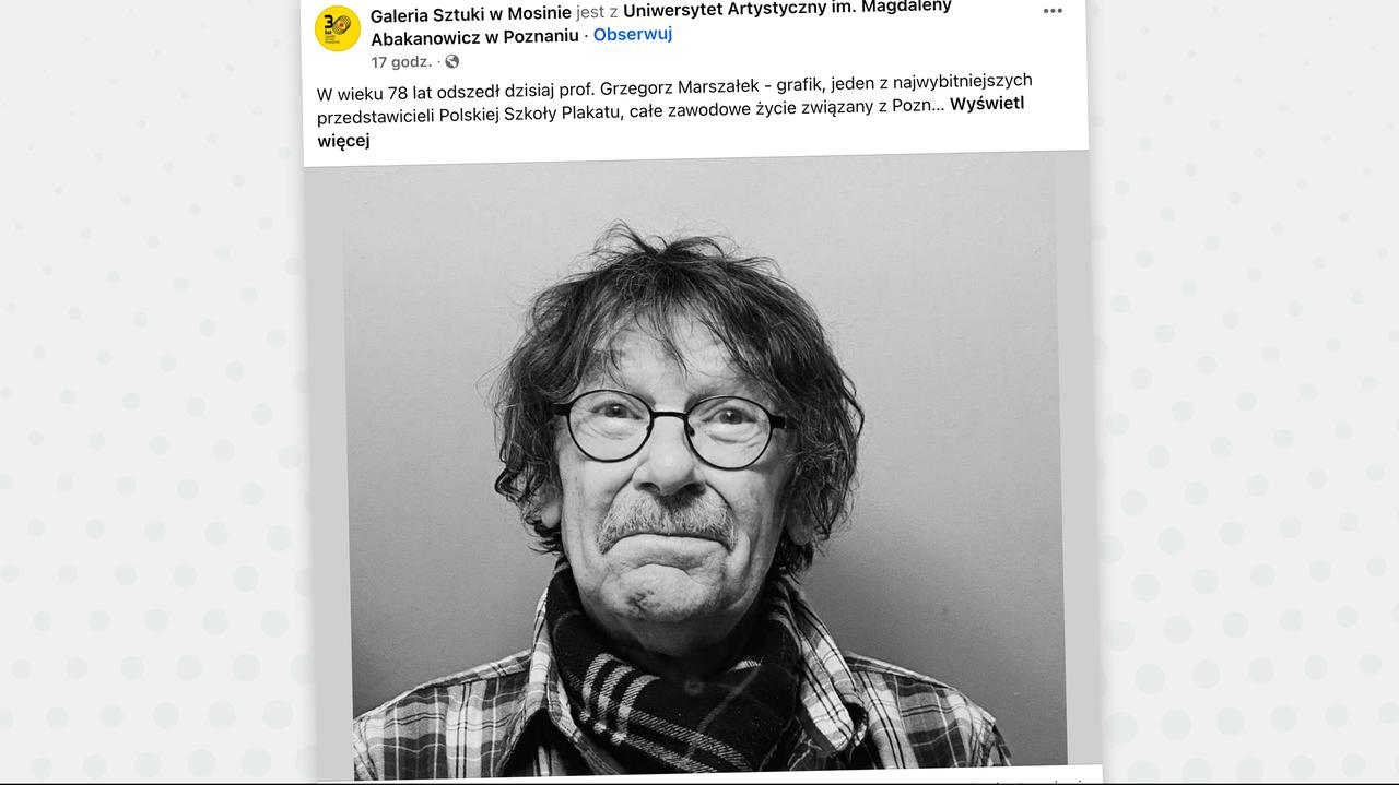 Nie żyje Grzegorz Marszałek. Mistrz kreski zmarł w wieku 78 lat