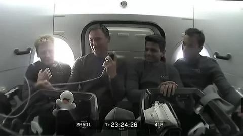 Sławosz Uznański-Wiśniewski przemawia z kapsuły Grace