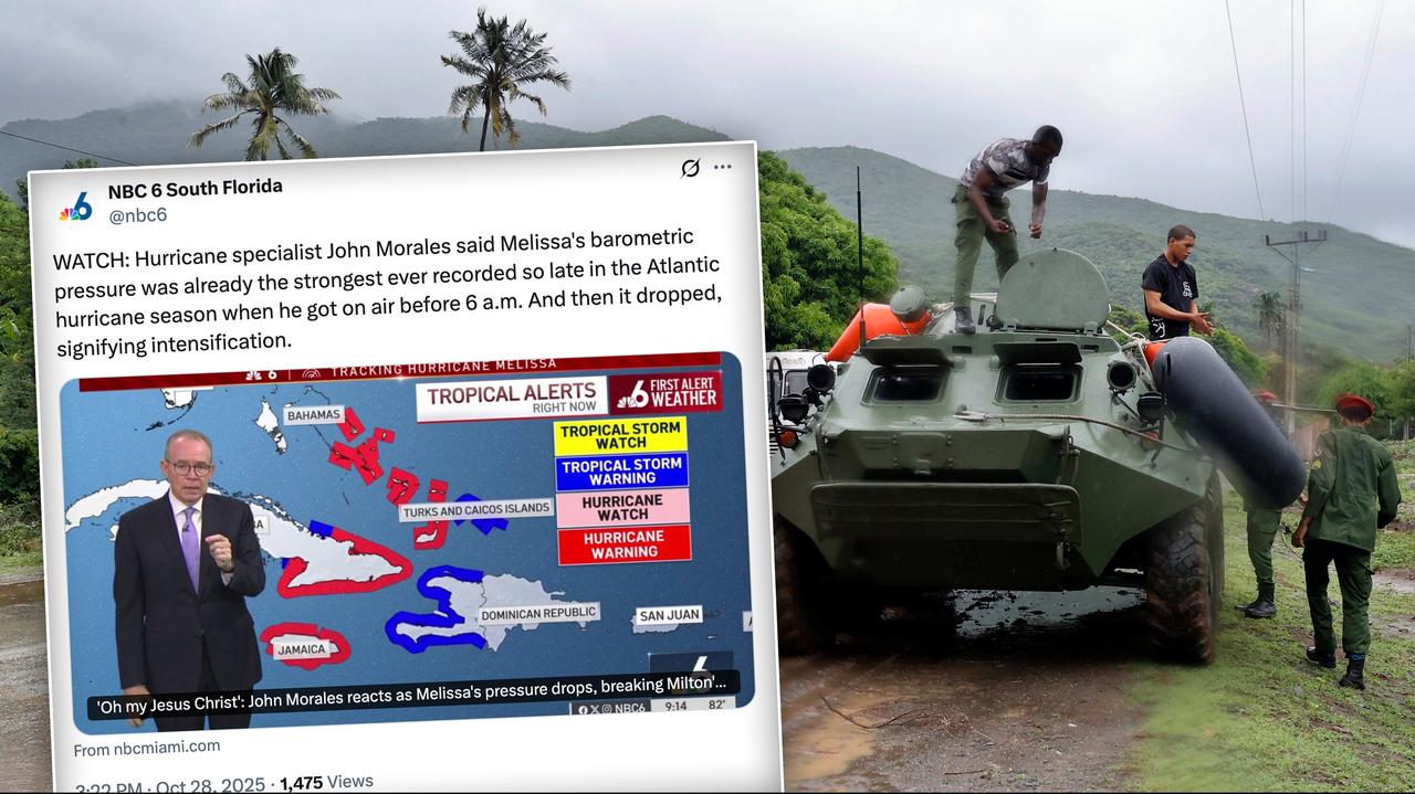 Przedstawiał prognozę pogody, nagle złapał się za głowę. "O mój Jezu Chryste!"