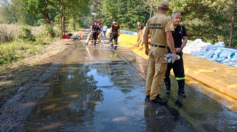 Nowogród Bobrzański i Żagań walczą z falą powodziową