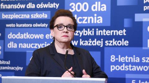 Anna Zalewska apeluje do nauczycieli