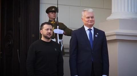 Wołodymyr Zełenski przybył do Wilna na szczyt Inicjatywy Trójmorza