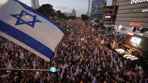 Protesty w Izraelu, premier Netanjahu zabrał głos