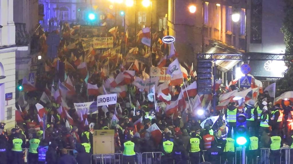 Protest rolników w centrum stolicy