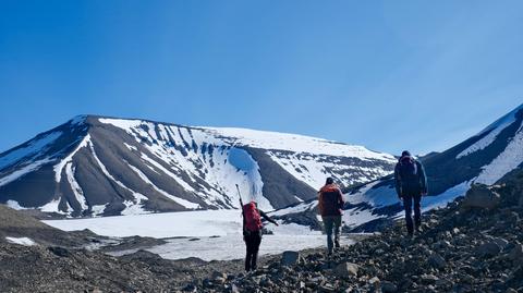 Norwegia. Lodowiec Esmarkbreen w archipelagu Svalbard 