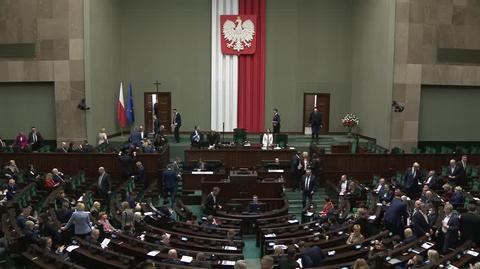 Hołownia do posła Konfederacji: Proszę opuścić salę. Zdaje się, że nie jest pan w stanie uczestniczyć w obradach