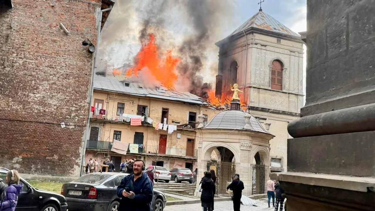 Rosjanie uderzyli w centrum Lwowa