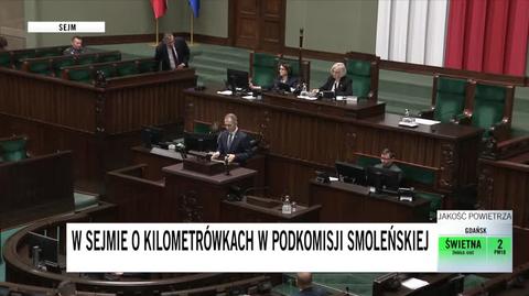 Cezary Tomczyk o kilometrówkach w podkomisji smoleńskiej i kosztach lotów. Cała wypowiedź