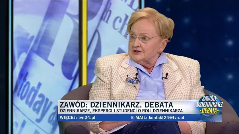 Profesor Łętowska: czwarta władza, jaką są media, jest w tej chwili bardzo mocno zagrożona