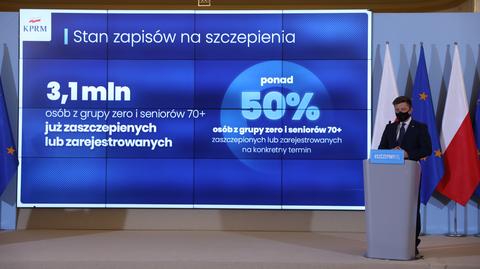 Dworczyk: wszystkie terminy na szczepienia do końca marca zostały zaplanowane 