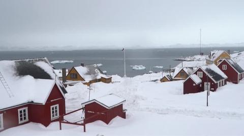 Ulice Nuuk podczas kampanii wyborczej