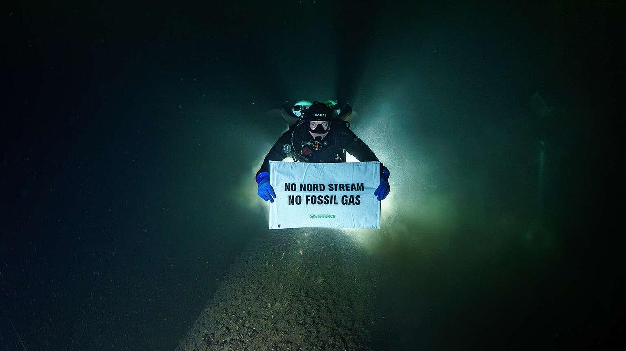Aktywiście na dnie Bałtyku. Protest przy Nord Stream