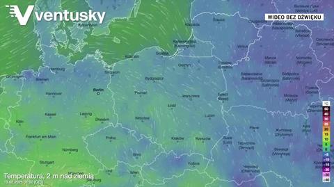 Prognozowana temperatura w kolejnych dniach