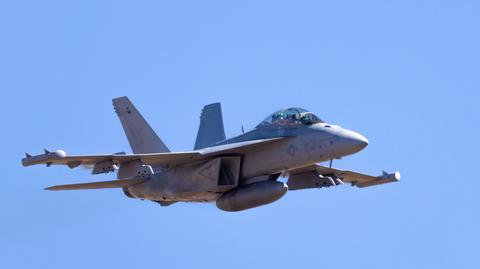 Myśliwce F/A-18 Super Hornet należące do US Navy