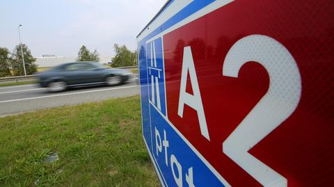  Fragment autostrady A2 w Koninie