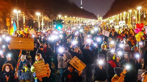 Niemcy protestują przeciwko CDU i AfD