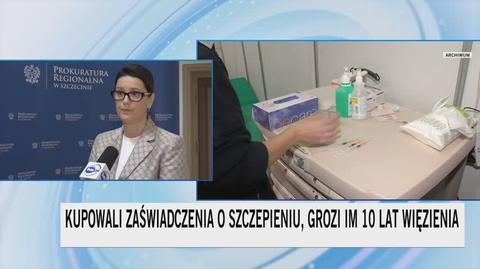 Fałszywe zaświadczenia o szczepieniu na COVID-19