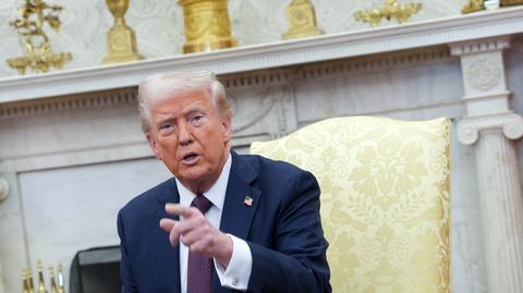 Trump zapytany, czy dalej uważa Zełenskiego za "dyktatora": czy ja to powiedziałem?