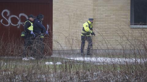 Szwecja. Policja w pobliżu kampusu w Örebro