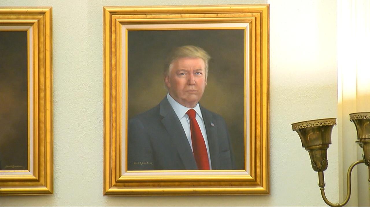 Она нарисовала портрет Трампа. Он боится за свою карьеру.