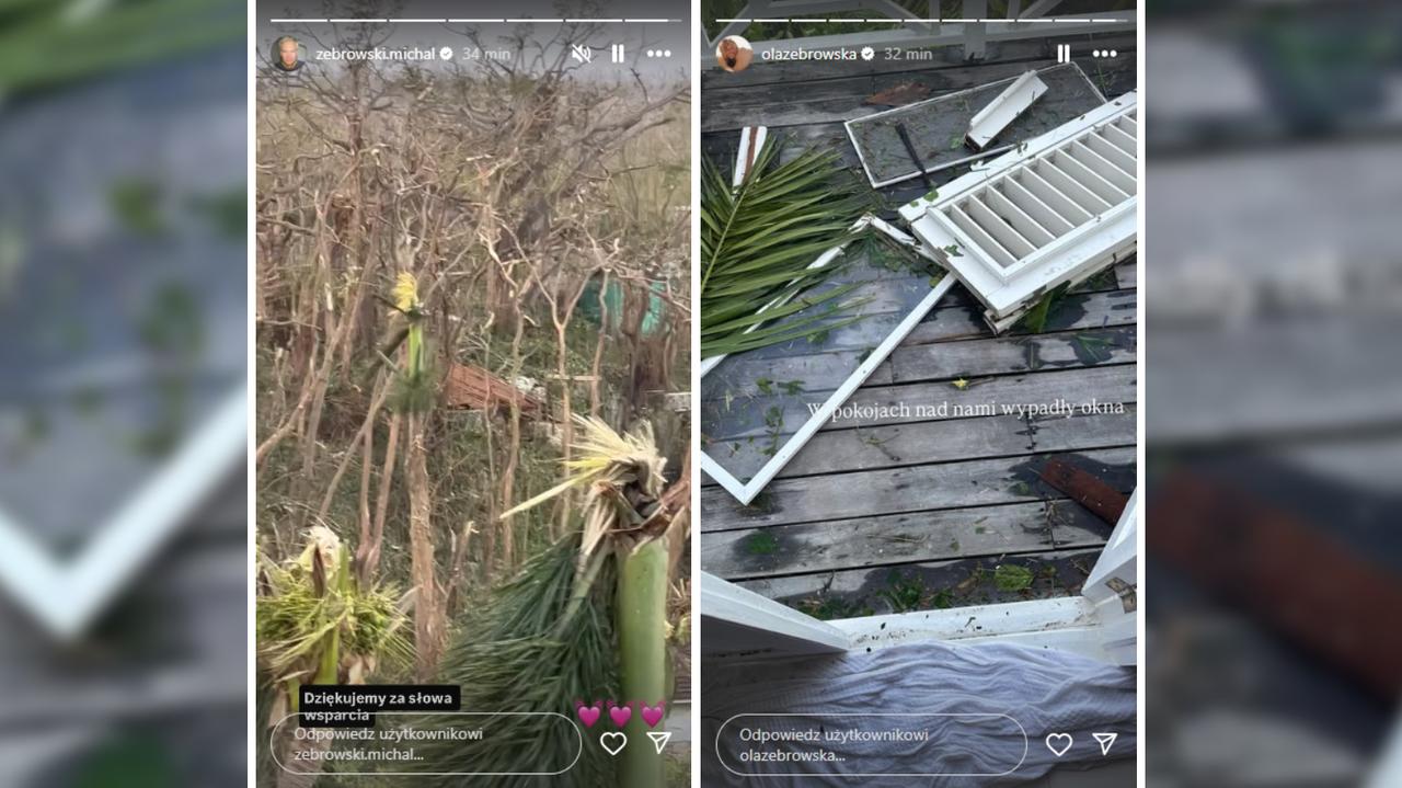 Michał i Aleksandra Żebrowscy na Jamajce: w pokojach nad nami wypadły okna