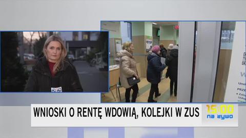 Kolejki ustawiają się w ZUS. Seniorzy składają wnioski o rentę wdowią