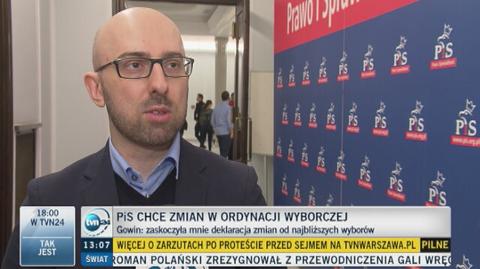 Krzysztof Łapiński z PiS krytykuje zmianę ordynacji wyborczej
