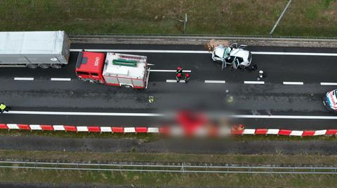 Wypadek na obwodnicy Wasilkowa na Podlasiu. Jedna osoba nie żyje, trzy ranne