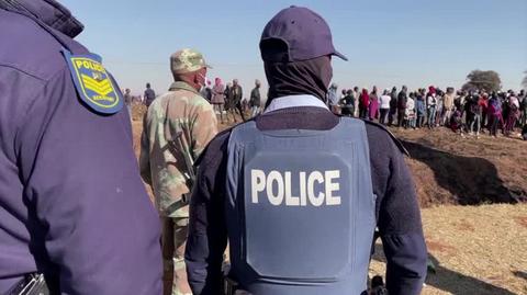 Interwencja policji w RPA. Wideo archiwalne