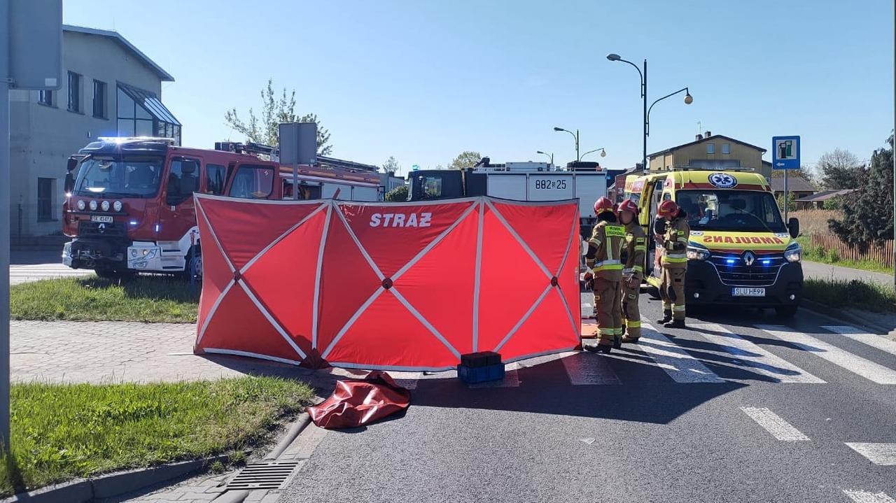 Tragiczne zderzenie, nie żyje motocyklista
