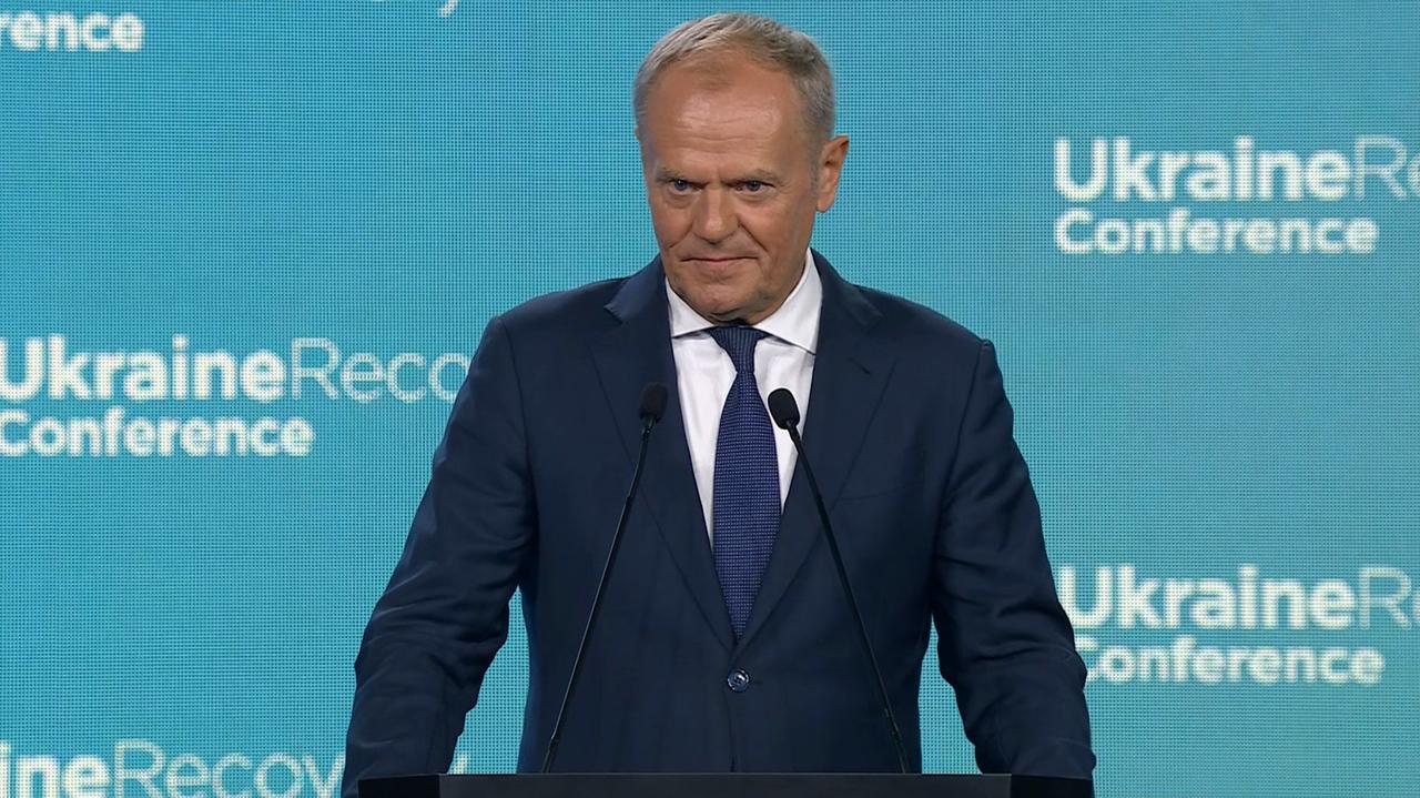 Tusk na konferencji o Ukrainie: plan odbudowy jest realny, nie jest mirażem