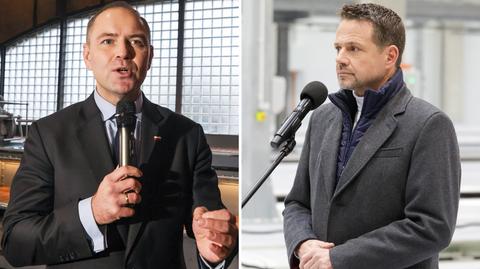 Trzaskowski chce "budować potęgę", Nawrocki "ma obowiązki polskie"