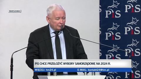Kaczyński: przesunięcie wyborów samorządowych to techniczna konieczność