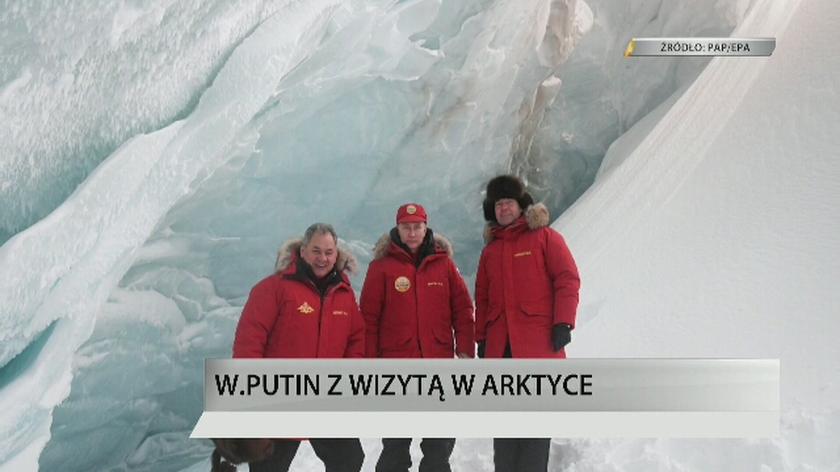 Arktyczne warunki i huraganowy wiatr: w takich warunkach Putin sprawdza, czy została posprzątana Ziemia Aleksandry