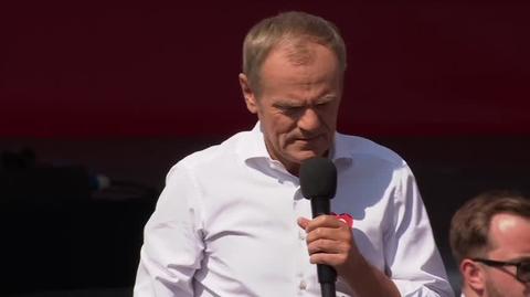 Tusk: będę z wami wszędzie tam, gdzie będziemy bili się o wolną Polskę