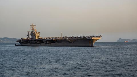 Amerykański lotniskowiec USS Dwight Eisenhower