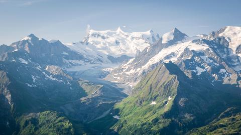 Runął fragment lodowca z masywu Grand Combin