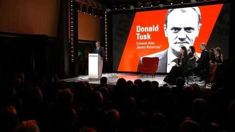 Przemówienie Donalda Tuska na gali Człowieka Roku "Gazety Wyborczej"