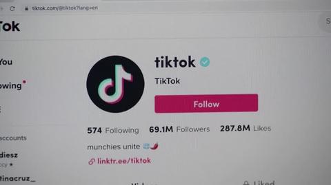 TikTok na nagraniu ilustracyjnym