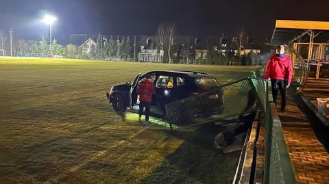 Katowice. Artur Rojek wjechał na stadion Podlesianki