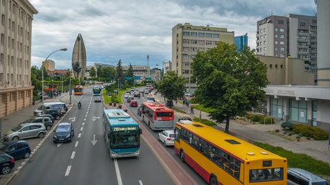 Rzeszów droga ulica samochody