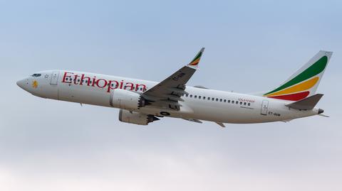 Samoloty Ethiopian Airlines na lotnisku w Addis Abebie (wideo archiwalne) 