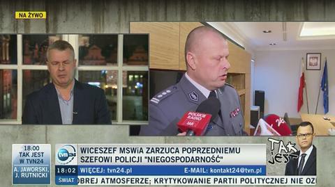 Generał Działoszyński odpowiada na zarzuty szefa policji insp. Maja