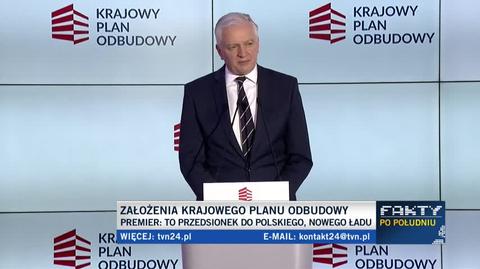 Jarosław Gowin o Krajowym Planie Odbudowy