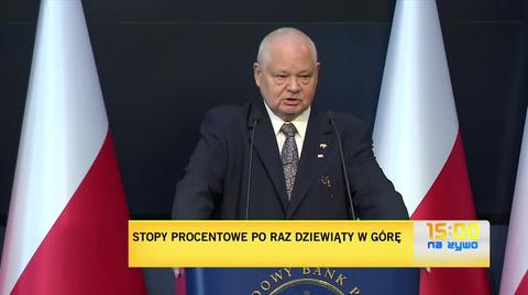 Prezes NBP Adam Glapiński o stopach procentowych (wypowiedź z 9 czerwca 2022)