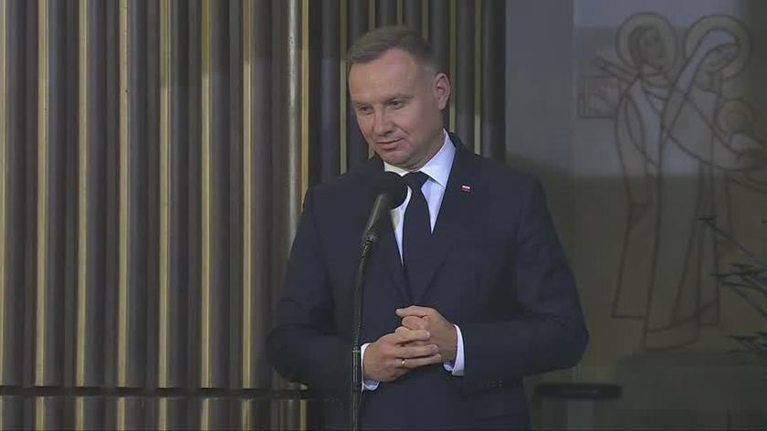 Prezydent Andrzej Duda na pogrzebie Franciszka Pieczki